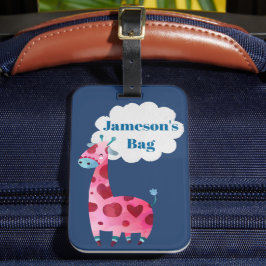 Niedliche Giraffenkinder Gepäckanhänger