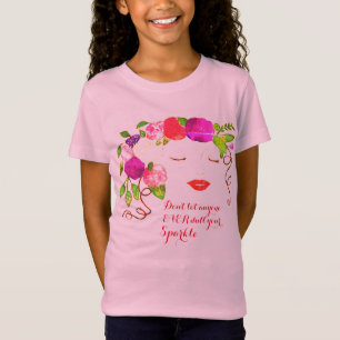 Niedliche Girl Face Art T-Shirt