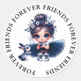 Niedliche Girl Friendship Stickers
