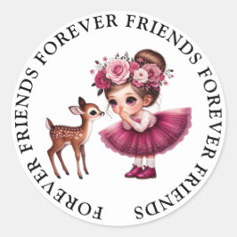 Niedliche Girl Friendship Stickers