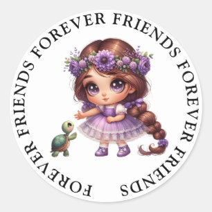 Niedliche Girl Friendship Stickers