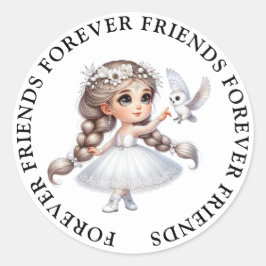 Niedliche Girl Friendship Stickers