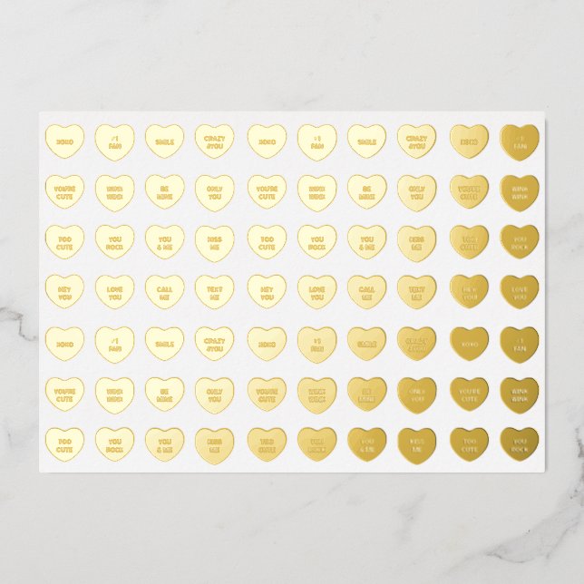 Niedliche Girl-Fun-Konversation Süßes Herz Folien Feiertagskarte (Vorderseite)