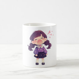 Niedliche Girl Graphic Coffee Tasse Perfekt für Ki