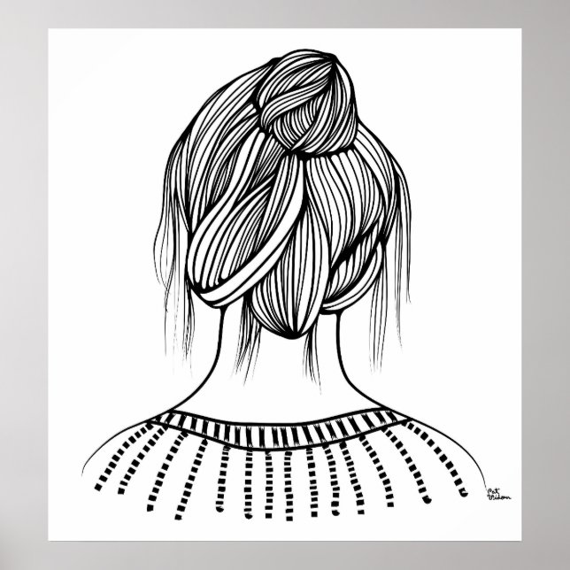 Niedliche Girl Hairstyle Poster (Vorne)