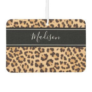 Niedliche Girl Leopard Print Personalisiert Autolufterfrischer