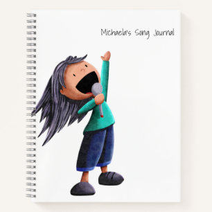 Niedliche Girl Music Notizbuch