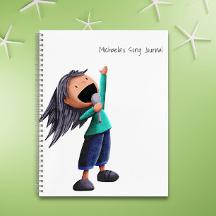 Niedliche Girl Music Notizbuch