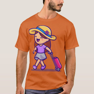 Niedliche Girl-Reise T-Shirt