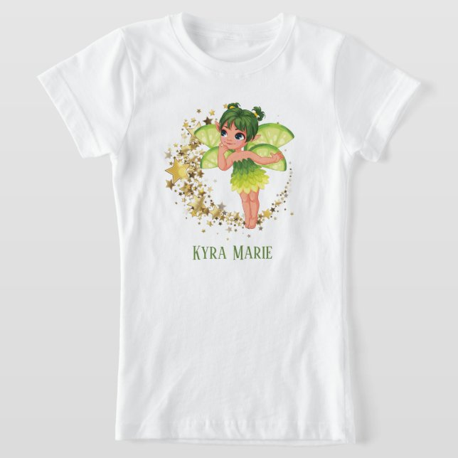 niedliche Girls Fantasy Fee geben Namen T - Shirt (Ablage )