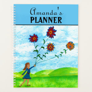 Niedliche Girls farbenfroh Planer