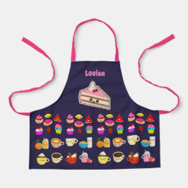 Niedliche Girls Kochen Backen Party Geburtstagsges Schürze