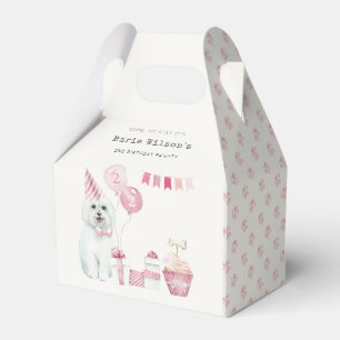 Niedliche Girls Rosa Party Welpe Hund jedes Alter  Geschenkschachtel