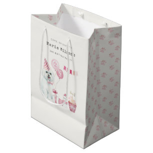 Niedliche Girls Rosa Party Welpe Hund jedes Alter Mittlere Geschenktüte