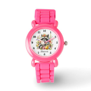 Niedliche Girls-Schlägerfreunde geben Namen Armbanduhr