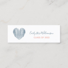 Niedliche Girly Boho Abschluss Name Calling Card Telefonnummerkarte
