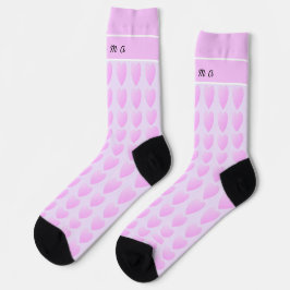 Niedliche Girly-Lila Herz-Multiprint-Socken Socken