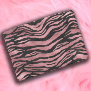 Niedliche Girly Metallic Pink Black Tiger Streifen iPad Pro Cover