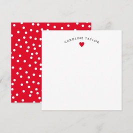 Niedliche Girly Note Card Mitteilungskarte