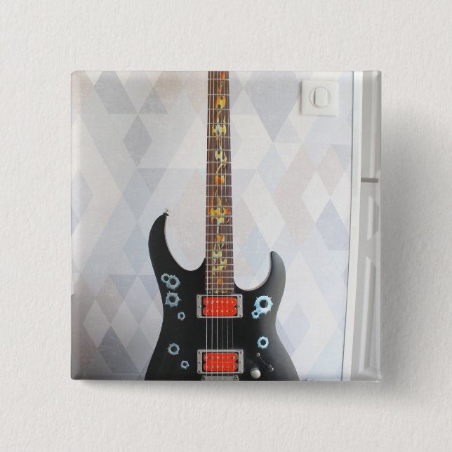 Niedliche Gitarre Button (Vorderseite)