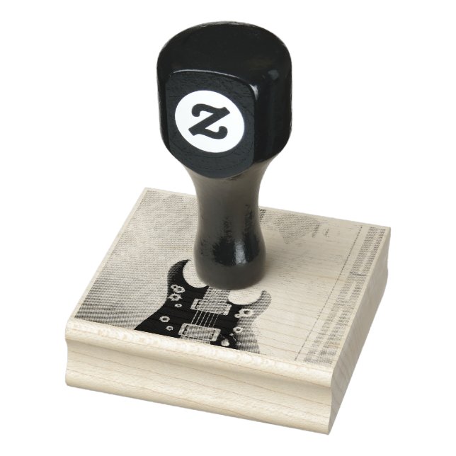 Niedliche Gitarre Gummistempel (Stempel)