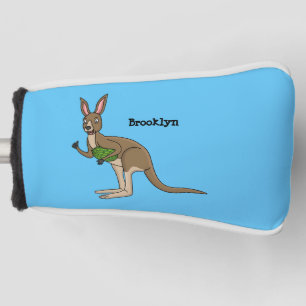 Niedliche glückliche australische Kangaroo-Abbildu Golf Headcover