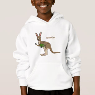 Niedliche glückliche australische Kangaroo-Abbildu Hoodie