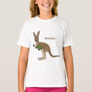 Niedliche glückliche australische Kangaroo-Abbildu T-Shirt