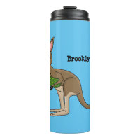 Niedliche glückliche australische Kangaroo-Abbildu