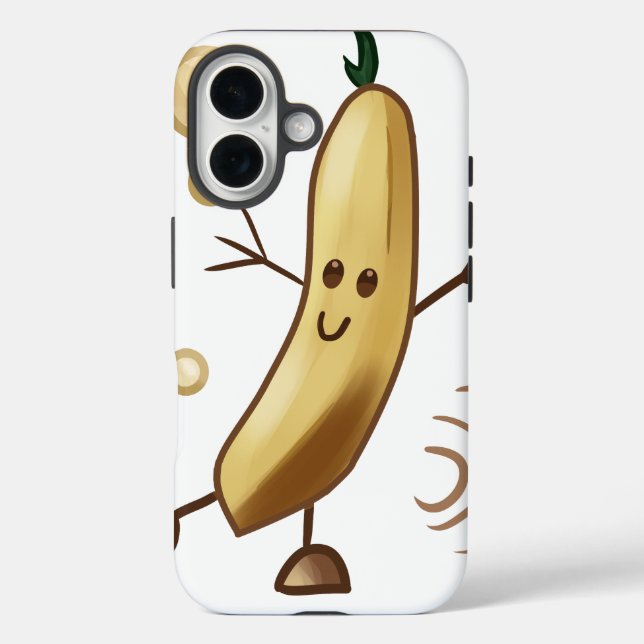 Niedliche glückliche Banane Case-Mate iPhone Hülle (Rückseite)