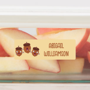 Niedliche glückliche Hörner singen Cartoon persona Etiketten