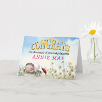 Niedliche Glückwunsch Neue Babymädchen Name