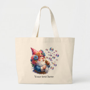 Niedliche Gnome-Gartenliebhaber Jumbo Stoffbeutel