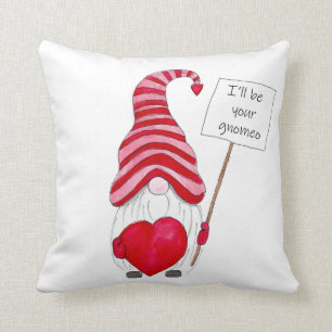 Niedliche Gnome Liebe Valentine Throw Kissen