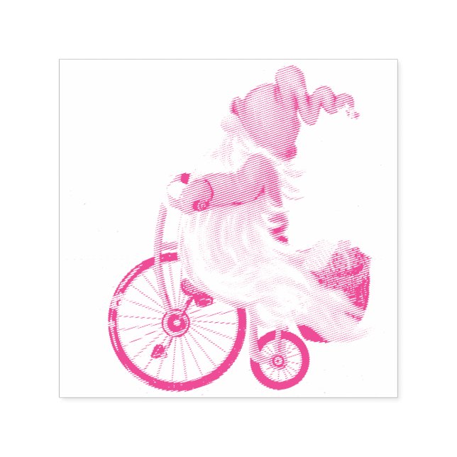 Niedliche Gnome Weihnachten Selbstfärbung Briefmar Permastempel (Design)