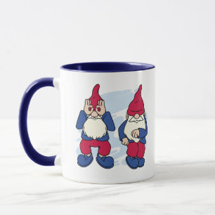 NIEDLICHE GNOMES MACHEN DEN GRIDY-TANZ TASSE