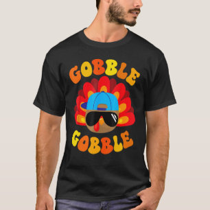 Niedliche Gobble Gobble Türkei Pilgrim Little Boys T-Shirt