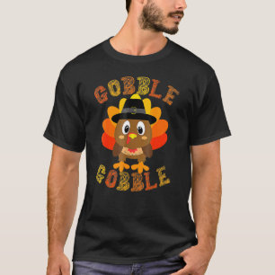 Niedliche Gobble Gobble Türkei Pilgrim Little Boys T-Shirt