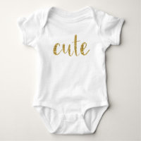 "Niedliche" Gold Typografie Baby Girl Stylish Chic