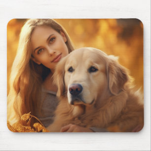 Niedliche Golden Retriever Beste Hunde-Mama je Mousepad