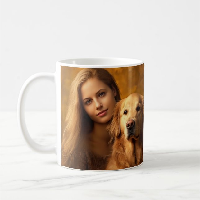 Niedliche Golden Retriever Beste Hunde-Mama je zwe Kaffeetasse (Links)