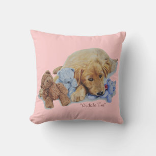 niedliche Golden Retriever Welpenkuppel Kissen