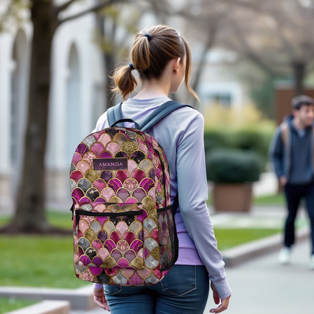 Niedliche Goldmagenskala Bedruckter Rucksack (Von Creator hochgeladen)