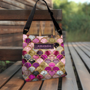 Niedliche Goldmagenskala Tragetaschen Mit Langen Trägern