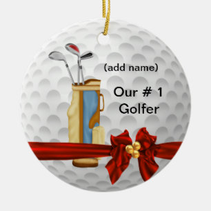 NIEDLICHE GOLF-FEIERTAG Verzierung Keramikornament