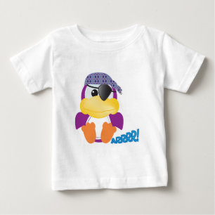 Niedliche Goofkins lila Piratenducky Baby T-shirt