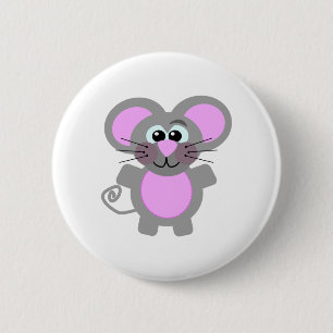Niedliche Goofkins-Maus Button