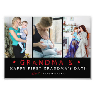 Niedliche "GRANDMA & Me"-FotoCollage | 1. GRANDMA Fotodruck
