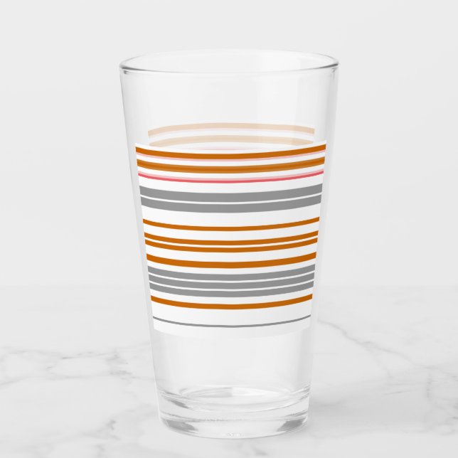 Niedliche graubraune Streifen Glas (Vorderseite)