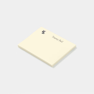 Niedliche Graucreme Post-it Klebezettel